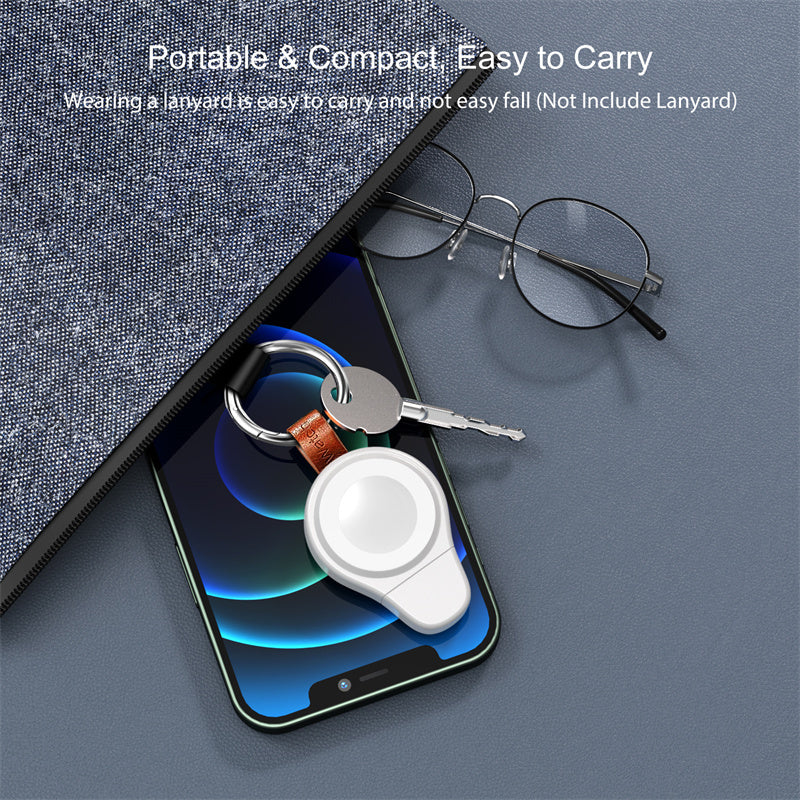 Wireless Charger For Apple Watch - Leather Look Stripe