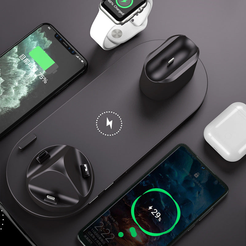 Fast&Wireless Charger For Phone With Charging Pad For Watch and Dock for AirPods 6 In 1 Charging Dock Station