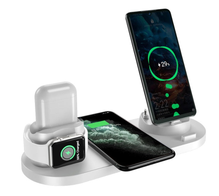 Fast&Wireless Charger For Phone With Charging Pad For Watch and Dock for AirPods 6 In 1 Charging Dock Station