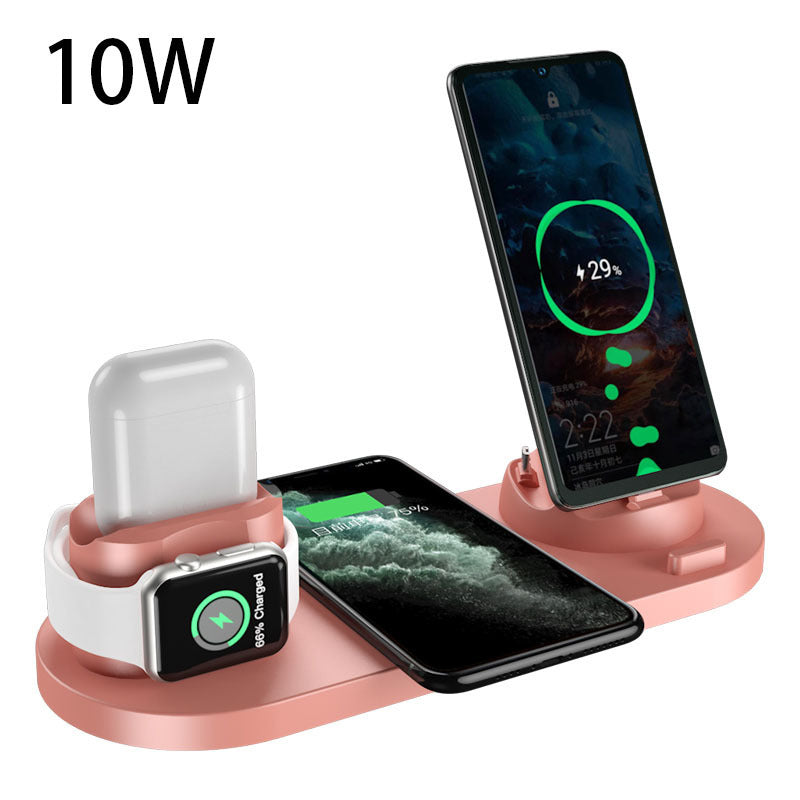 Fast&Wireless Charger For Phone With Charging Pad For Watch and Dock for AirPods 6 In 1 Charging Dock Station