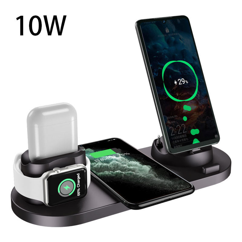 Fast&Wireless Charger For Phone With Charging Pad For Watch and Dock for AirPods 6 In 1 Charging Dock Station