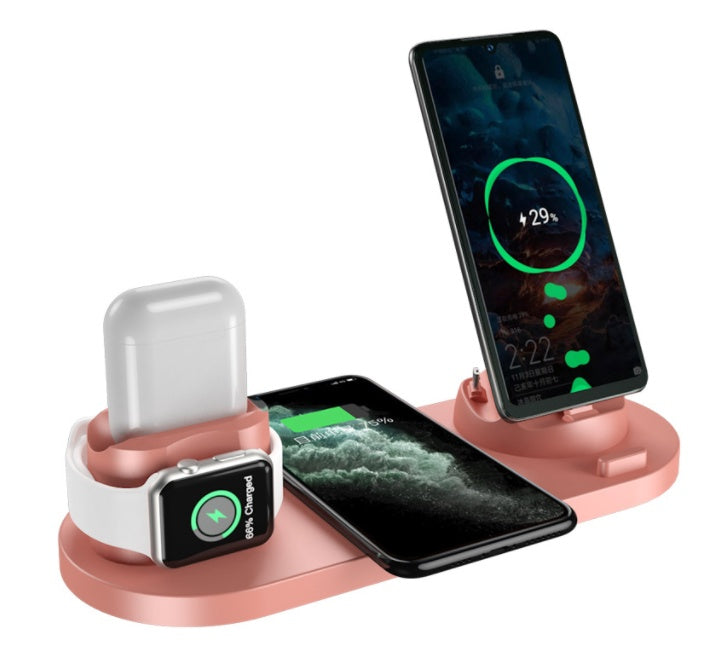 Fast&Wireless Charger For Phone With Charging Pad For Watch and Dock for AirPods 6 In 1 Charging Dock Station
