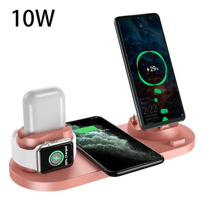 Fast&Wireless Charger For Phone With Charging Pad For Watch and Dock for AirPods 6 In 1 Charging Dock Station