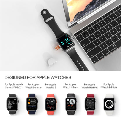 Wireless Charger For Apple Watch - Leather Look Stripe